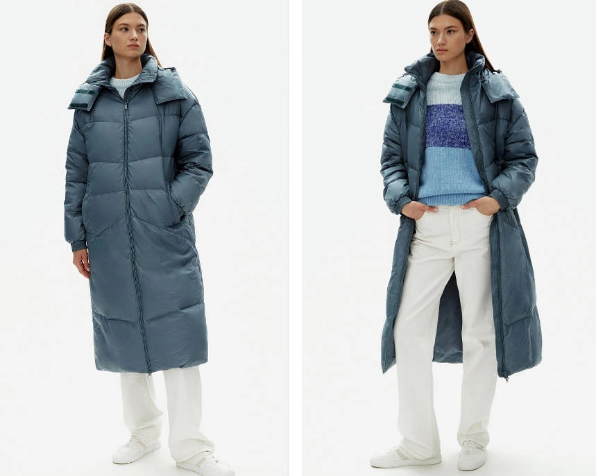 Womens Long Padded Puffer Jacket