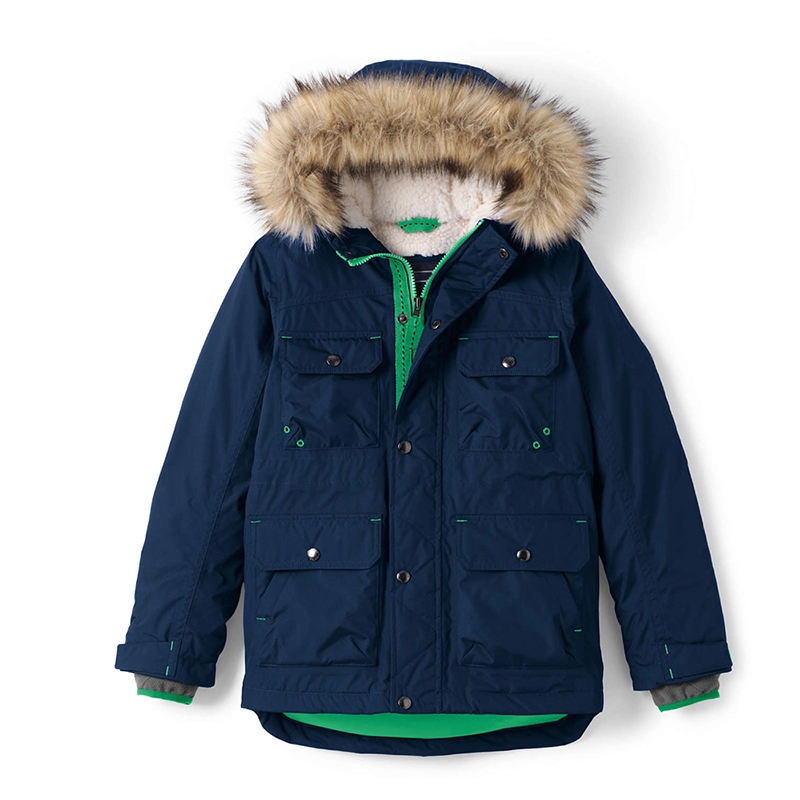 Boys sporty windproof warm jackets-2