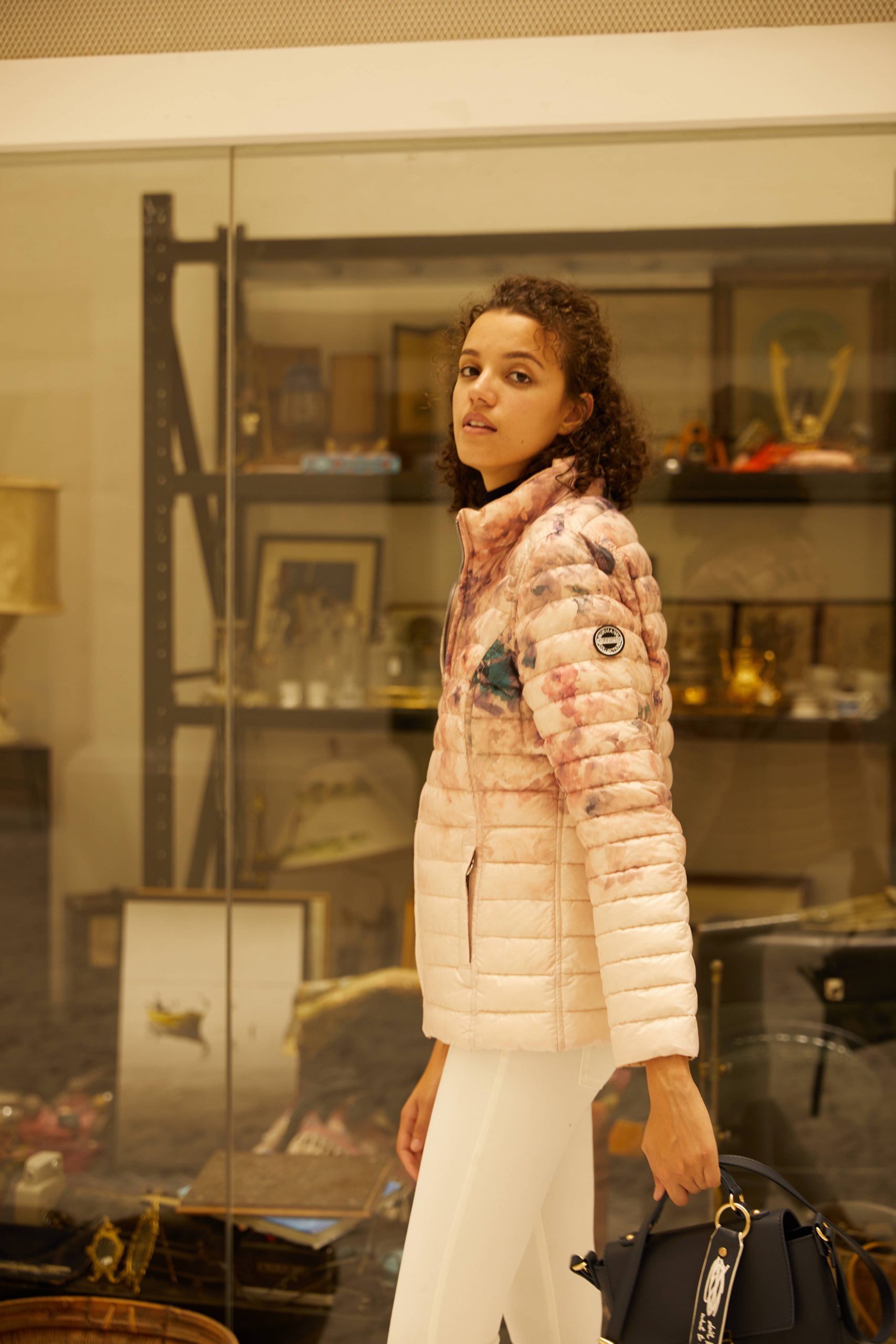 Floral Print  Down Jacket