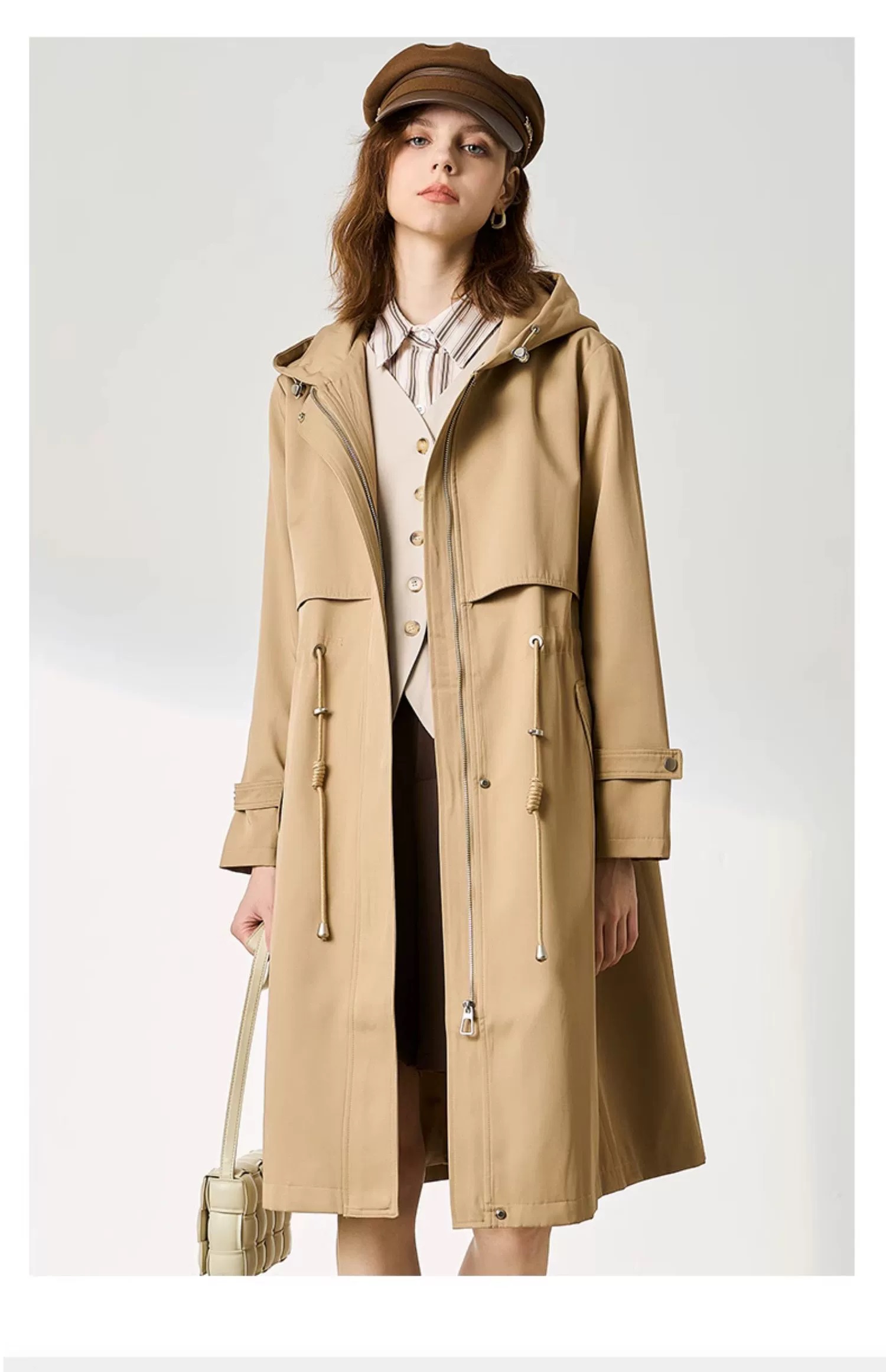 Womens Trench coat in Cotton