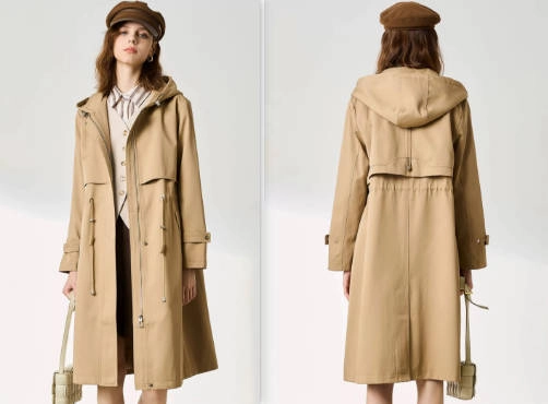 Womens Trench coat in Cotton