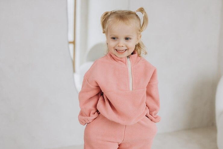 girl wearing pink