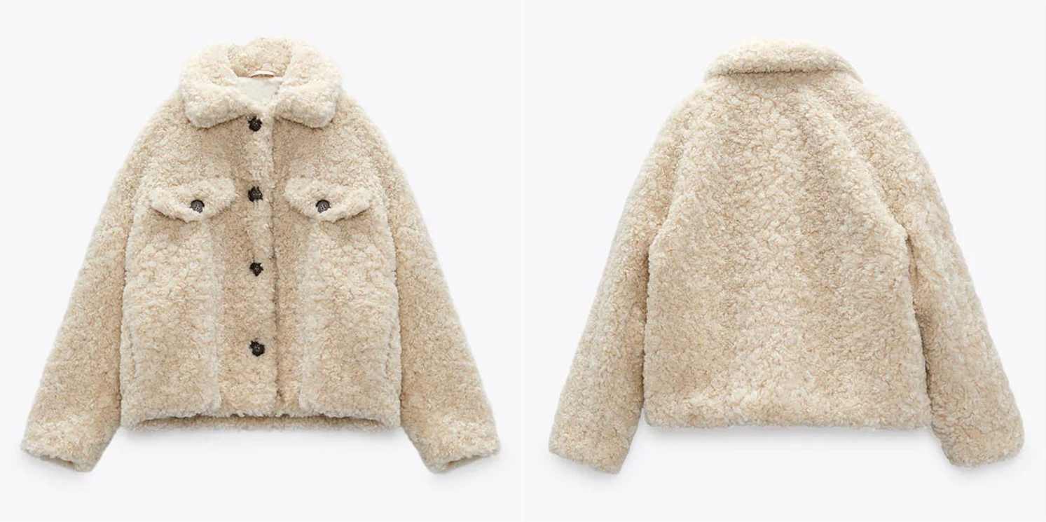 Thickened Fleece Coat double view