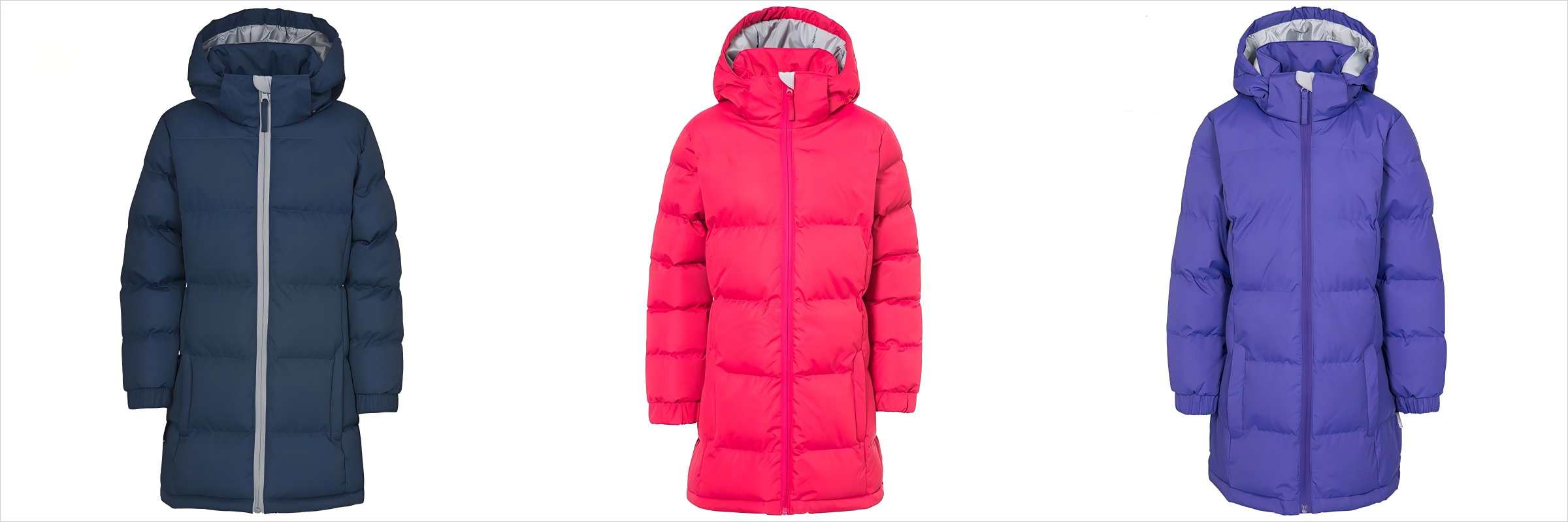 Warm Padded Puffer Coats for Girls