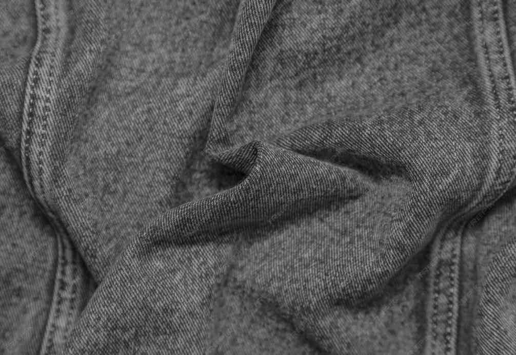 Texture of gray classic denim fabric