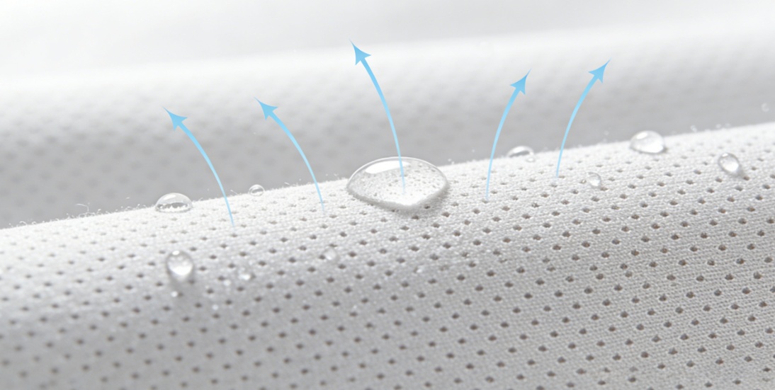 Breathable and moisture-permeable fabrics
