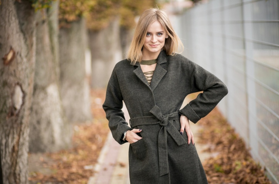 double faced wool fabric coat