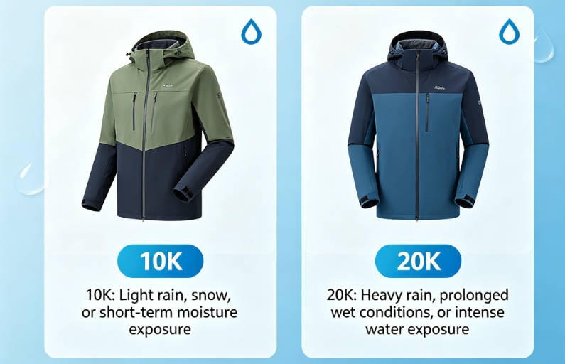 Waterproof Ratings Like 10K and 20K